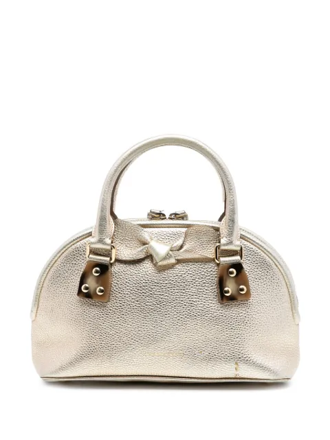 Burberry Pre-Owned 2000-2017 Small Grained Calfskin Bloomsbury Top Handle Bag satchel Gold WNQJBJ7DXQZ5LWXT