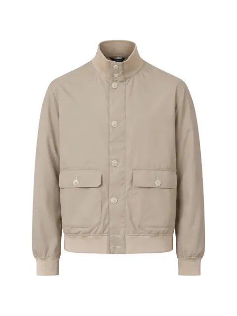 Tombolini button-up bomber jacket Neutrals SB90ELD5U120