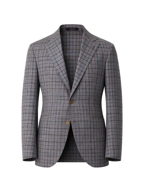 Tombolini check-pattern blazer Blue G116ELE5Q717