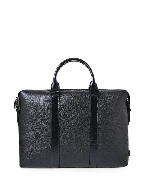 Pal Zileri grained leather briefcase Black 12066