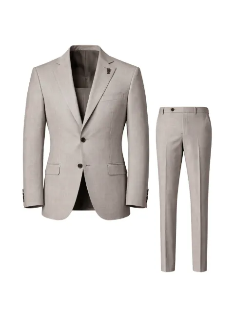 Pal Zileri notched-lapel single-breasted suit Neutrals 9AP39060E2PA506