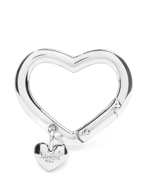 Lancel heart-shaped logo-pendant bag charm Silver A13873V7TU