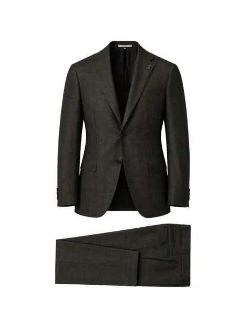 Pal Zileri check-pattern single-breasted suit Brown ZP39060E2NA512