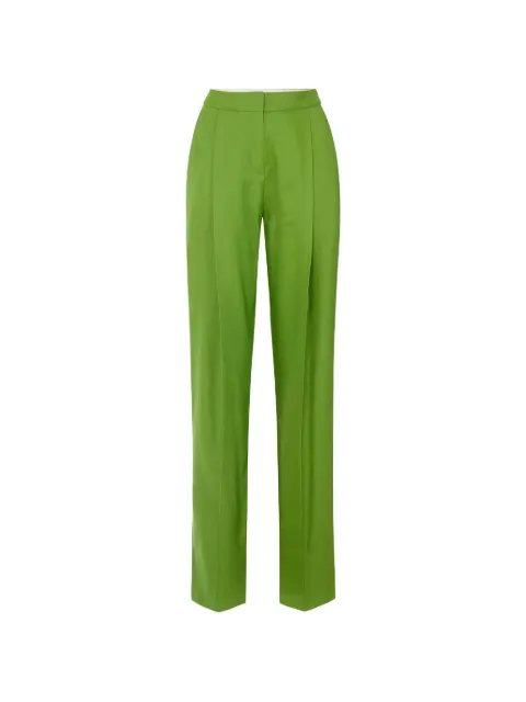 Elisabetta Franchi linen blend trousers Green PA17962E2