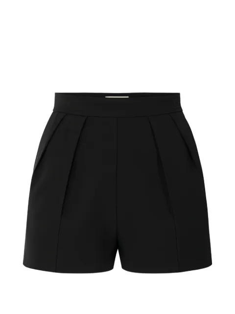 Elisabetta Franchi shorts in lightweight crêpe fabric with darts Black SH01062E2