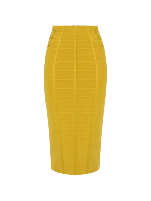 Elisabetta Franchi skirt in 3D knit fabric Yellow GK30D62E2