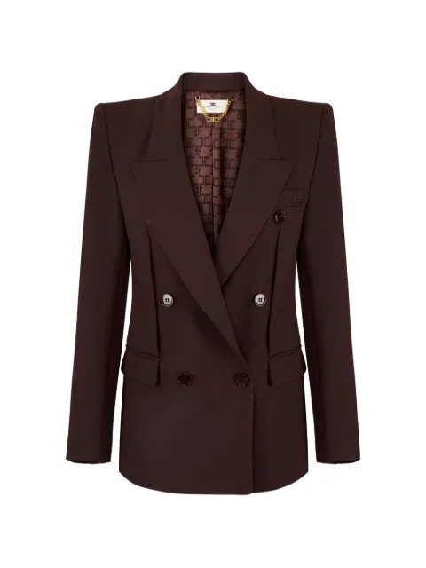 Elisabetta Franchi jacket in lightweight crêpe Brown GI21762E2