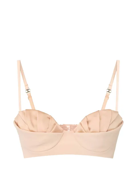 Elisabetta Franchi bra in lightweight crêpe and satin fabric Neutrals RG01562E2
