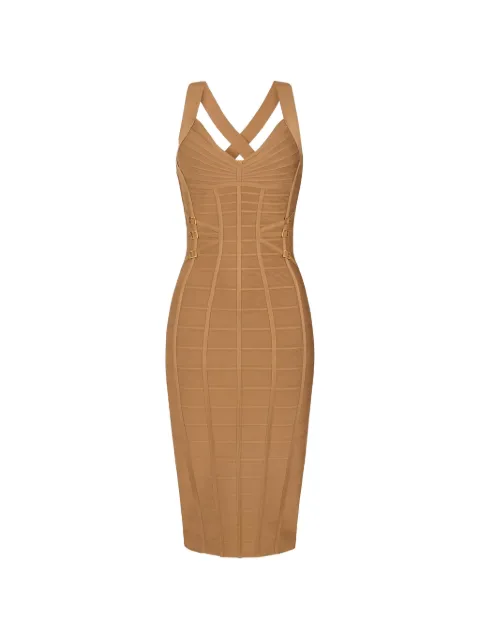 Elisabetta Franchi knit 3D pencil dress Neutrals AM24D62E2