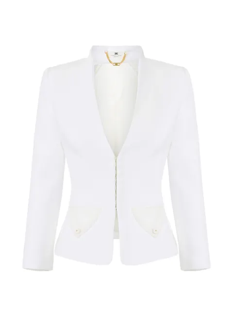 Elisabetta Franchi bouclé tweed jacket White GI20962E2