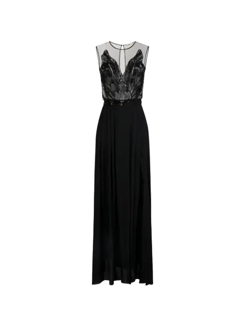 Elisabetta Franchi Red Carpet sequin-embellished maxi dress Black ABR4262E2