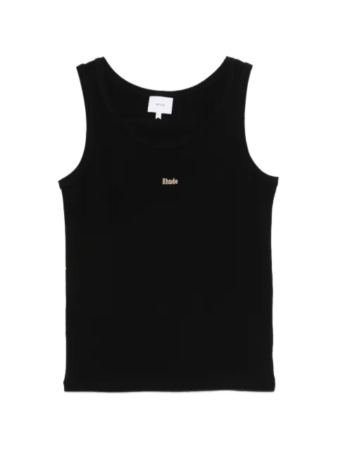 RHUDE logo-embroidered tank top Black RHSS26TA013613120