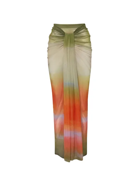 Baobab Nia cascading slit maxi skirt Green 6511666