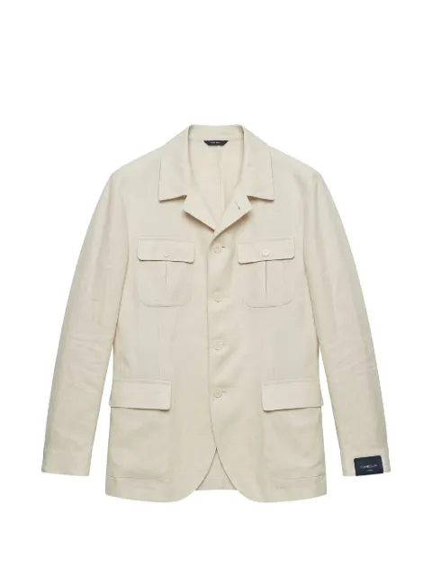 Tombolini patch-pocket shirt jacket Neutrals G130EAFEU080