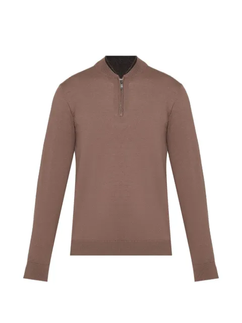Pal Zileri zip-fastening sweater Brown 9B3M0M556RM707