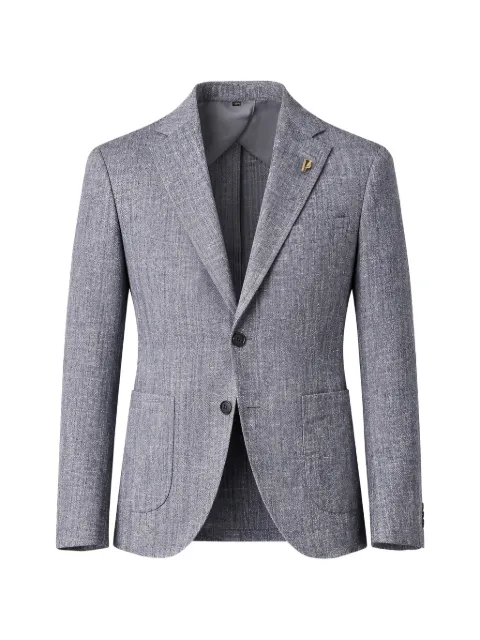 Pal Zileri textured single-breasted blazer Grey 9AP2I03U2PG163