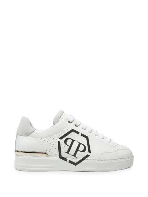 Philipp Plein Hexagon logo-print sneakers White FADSMSC3981PLE005N