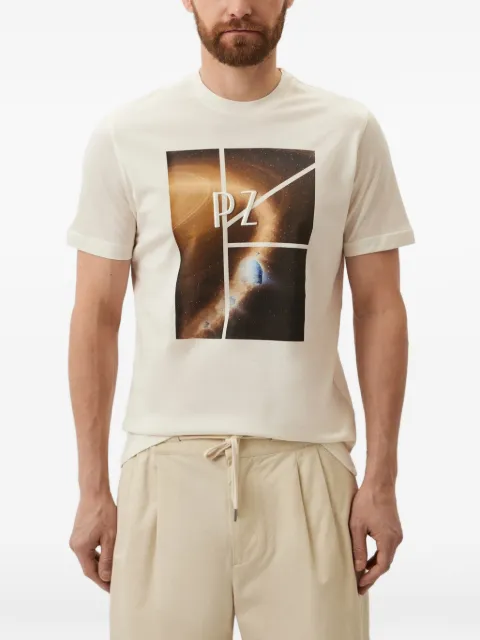 Pal Zileri graphic print T-shirt Neutrals X3MJG263LJ748