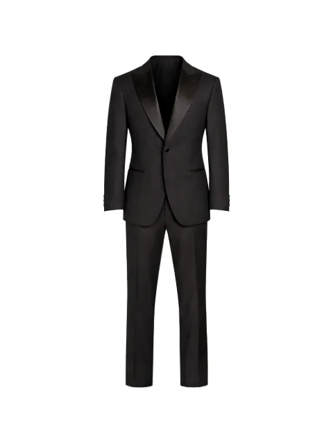 Pal Zileri satin-lapel suit Black 9BJ3705SE219023