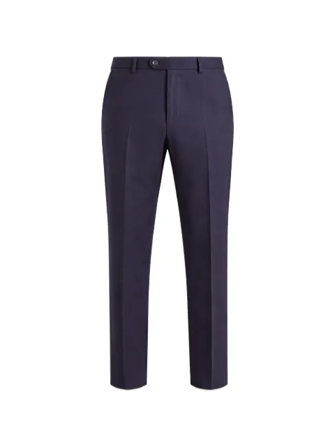 Pal Zileri pressed-crease straight-leg trousers Blue 9A31NW252TPP240