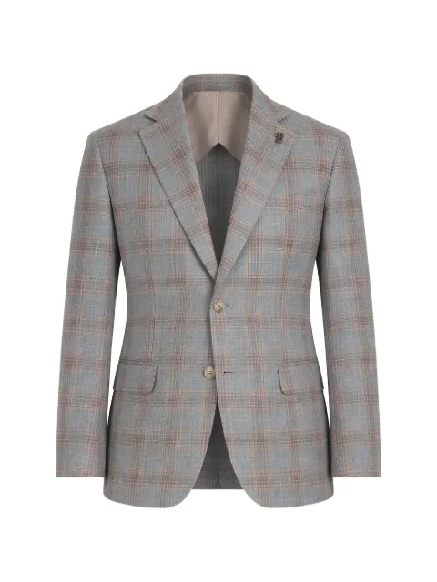 Pal Zileri check-pattern blazer Blue Y32MZ2X2MG850