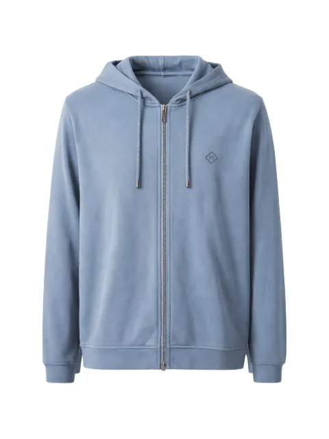 Pal Zileri zip-up hoodie Blue X3MFG240LJ762