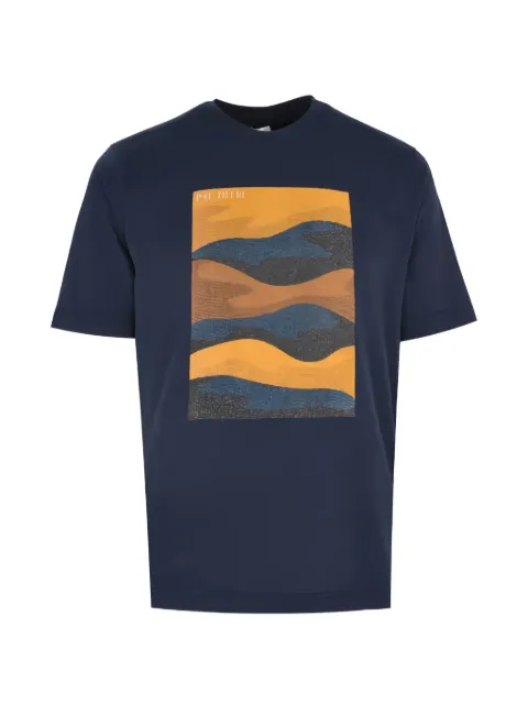 Pal Zileri graphic t-shirt Blue 9AP2I03U2PG805