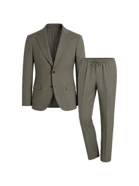 Pal Zileri single-breasted drawstring-waist suit Green 9AP330R8Q2PA100