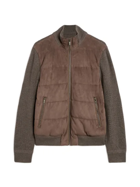 Pal Zileri zipped padded jacket Brown 9B36P2221RL291