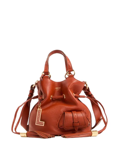 Lancel tassel detail bucket bag Red A10109D0