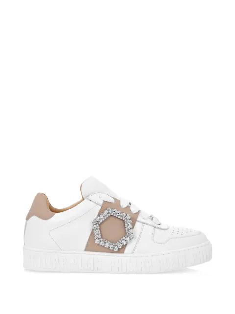 Philipp Plein hexagonal embellished sneakers White PACSWSC2691PLE075NSS23