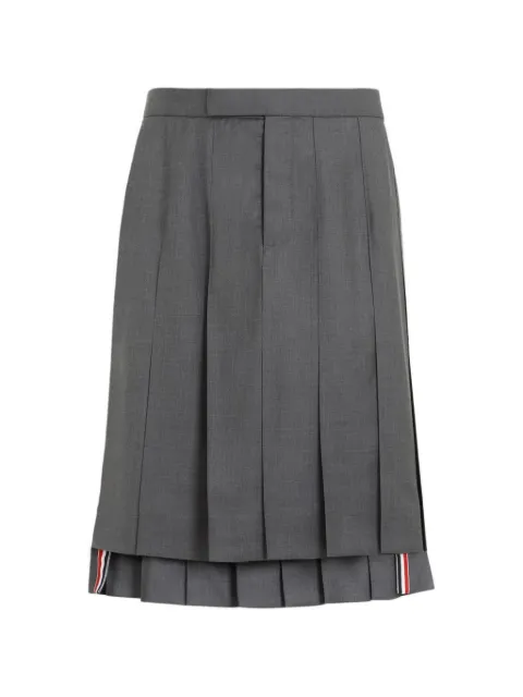 Thom Browne twill midi skirt Grey MGC019A00626035