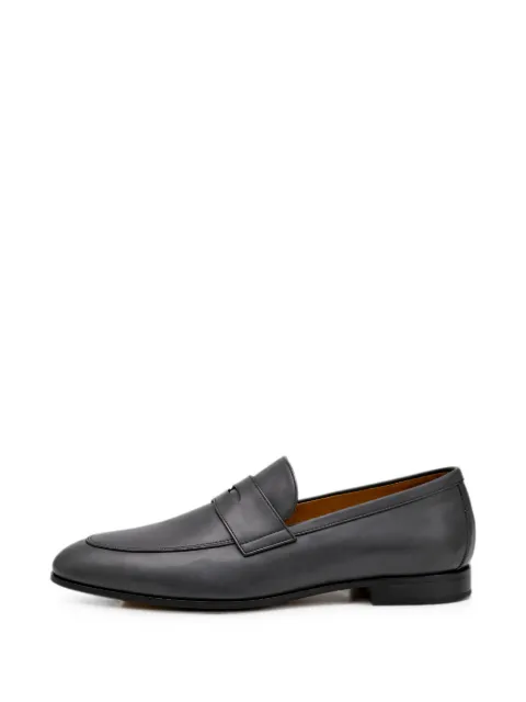 Doucal's leather penny-strap loafers Blue DU3404PANNUF259NN06