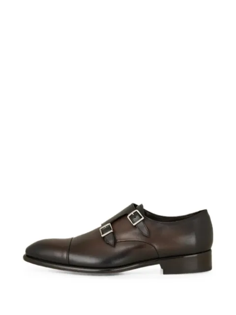 Doucal's double-buckle monk shoes Brown DU2743BERNUF159TM29