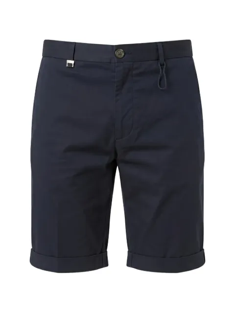 Tombolini turn-up hem bermuda shorts Blue PSB8EHP1U780SS23