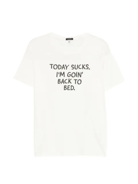 R13 text T-shirt White R13WK001