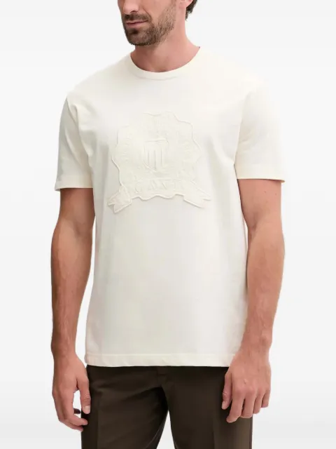 Gant embroidered-patch T-shirt Neutrals 2003368