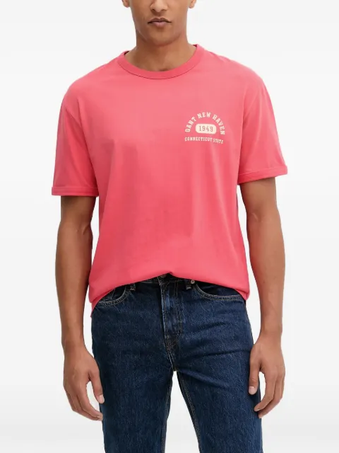Gant logo-print crew-neck T-shirt Red 2003314