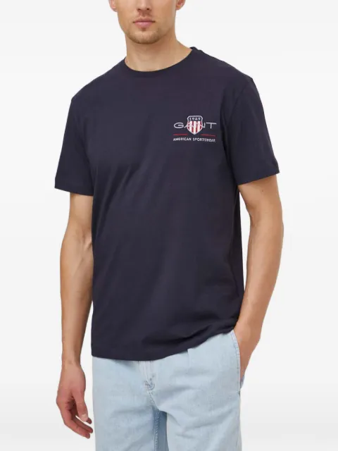 Gant logo-embroidered T-shirt Blue 2067004