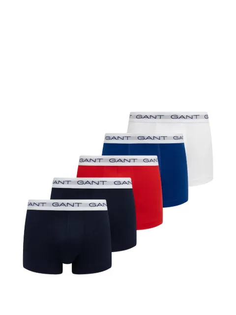 Gant logo-waistband boxers (set of five) Blue 900025003