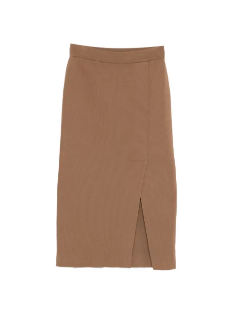 AROVESCIO brown midi skirt Brown SS26F201W255201