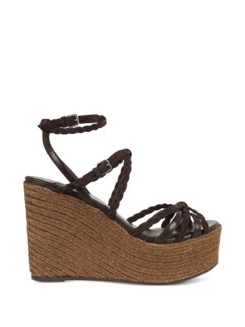 Jimmy Choo Nyra braided platform sandals Brown J000181273