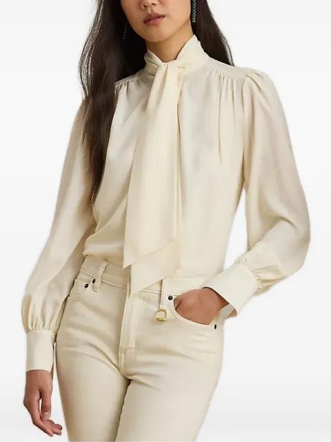 Lauren Ralph Lauren tie-neck blouse Neutrals 200P14083001