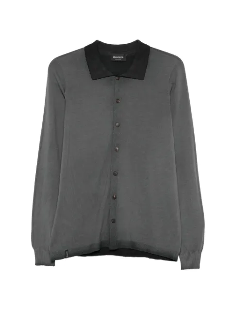AROVESCIO buttoned long-sleeved shirt Grey M200302