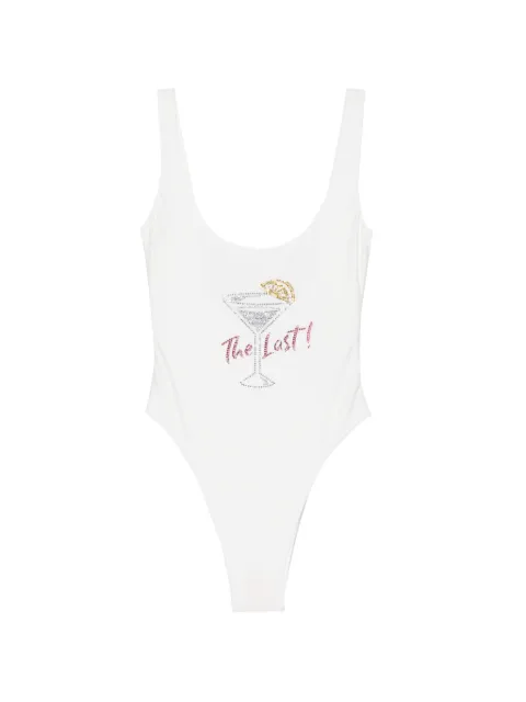 Oséree crystal-embellished swimsuit White BGYF268