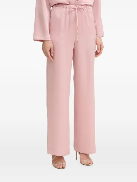FRACOMINA satin palazzo trousers Pink FJ26SV3004W47001