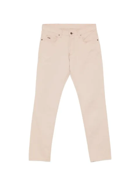 Emporio Armani logo-patch trousers Neutrals EM000062AF22611