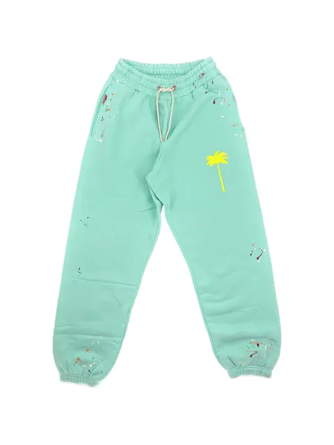Palm Angels PXP painted track pants Green PMCI011S22FLE0015218
