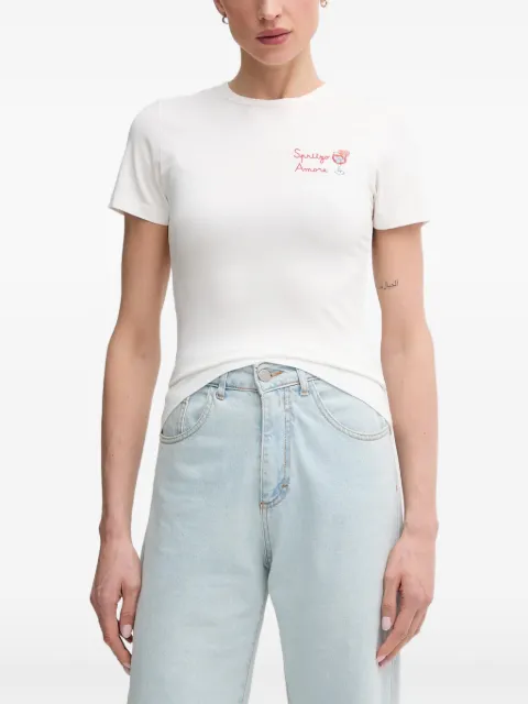 MC2 Saint Barth embroidered T-shirt White ESE0001