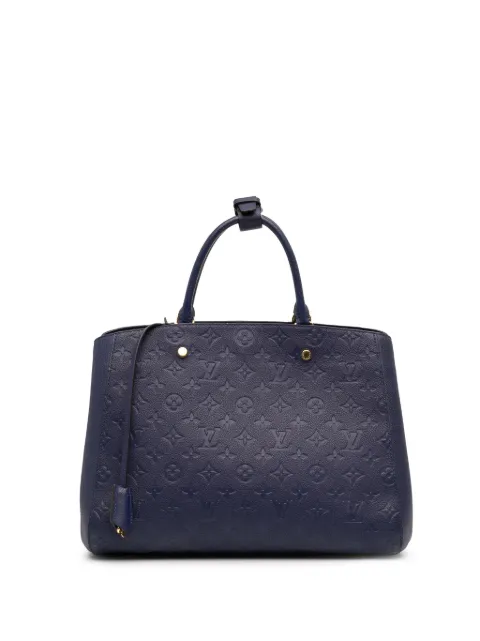 Louis Vuitton Pre-Owned 2015 Monogram Empreinte Montaigne GM satchel Blue 0WX5P69RKG0FDNAP